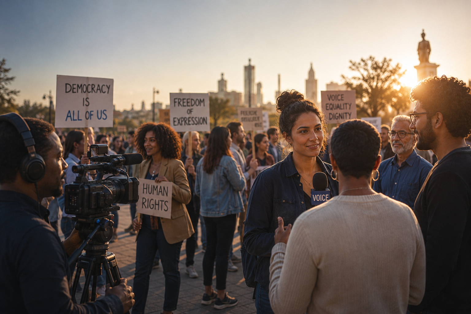 Community voices, media, democracy and human rights